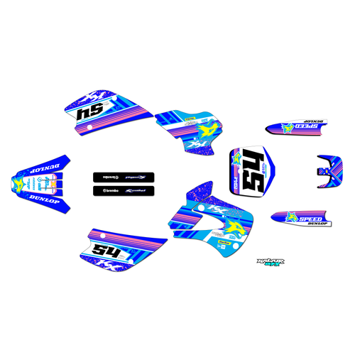Graphics Kit for Kawasaki KX 80 (1998-2004) Split Series