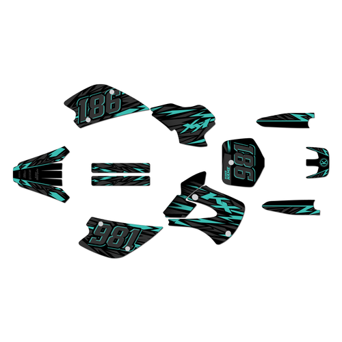Graphics Kit for Kawasaki KX 80 (1998-2004) Twitch Series