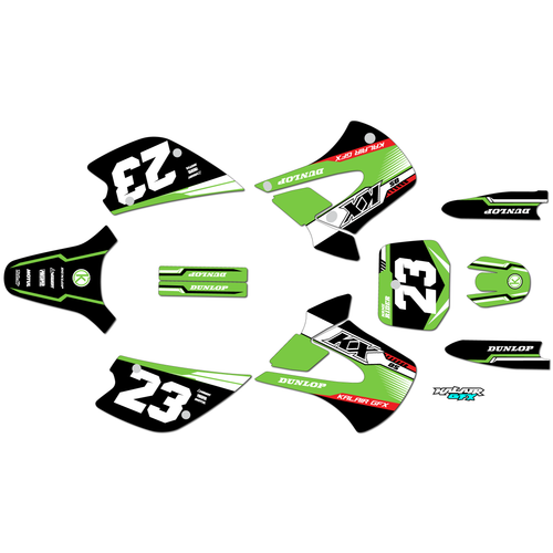 Graphics Kit for Kawasaki KX100 UFO RESTYLE (2001-2013) Viper Series