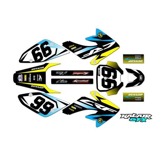 Graphics Kit for Honda CRF80 (2004-2010) Division Series