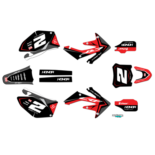 Graphics Kit for Honda CRF250R (2008-2009) Lightning Series