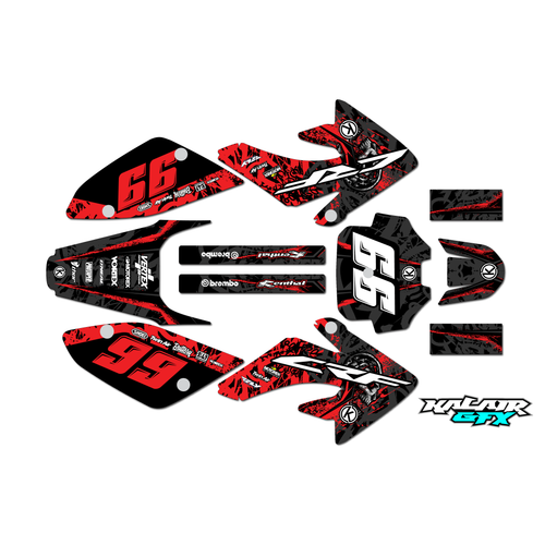 Graphics Kit for Honda CRF80 (2004-2010) Revolt Series