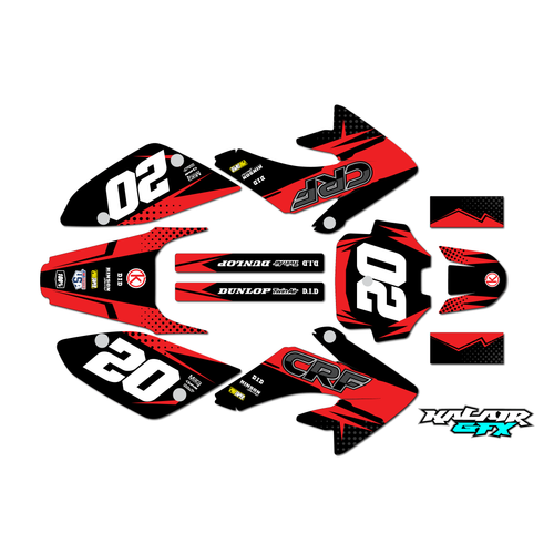 Graphics Kit for Honda CRF80 (2004-2010) Spear Series