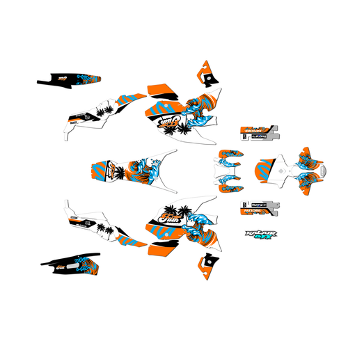 Graphics Kit for Yamaha FZ-07 and MT-07 (2021-2023) Surfs-up Series