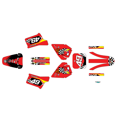 Graphics Kit for Honda XR200R (1984-2002) Pecker Series