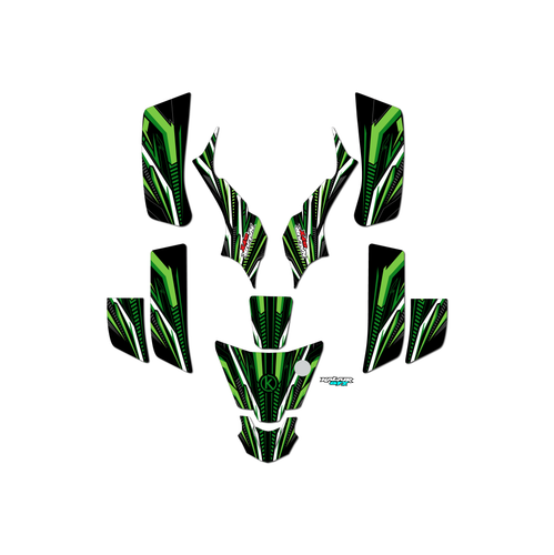 Graphics Kit for Kawasaki KFX50 (2003-2006) Prime Series