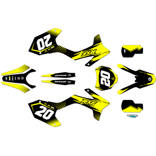 Graphics Kit for Apollo RXF Freeride 150 190 (All Years) Spear Series