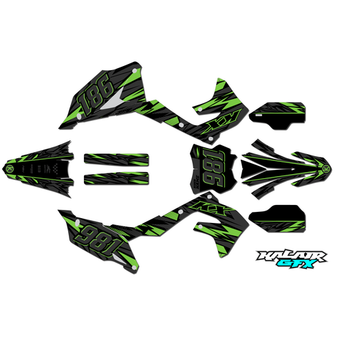 Graphics Kit for Kawasaki KX250X (2021+) Twitch Series