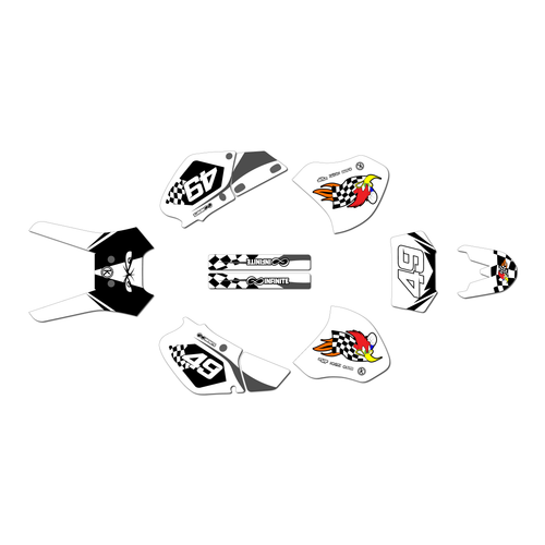 Graphics Kit for Honda XR400 (1996-2004) Pecker Series