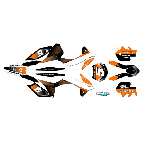 Graphics Kit for Ktm Enduro 4-stroke 350 XC-F (2013-2014) Turbo Series