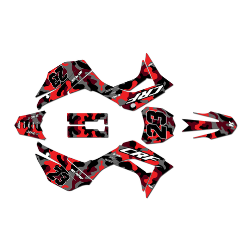 Graphics Kit for Honda CRF110F (2019-2024) Invasion Series