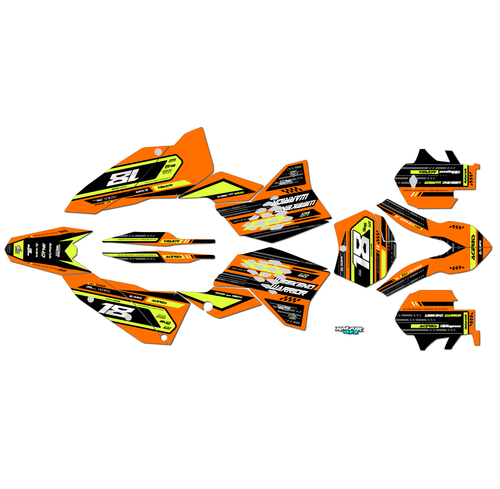 Graphics Kit for Ktm 450SXF (2008-2010) Warrior Series