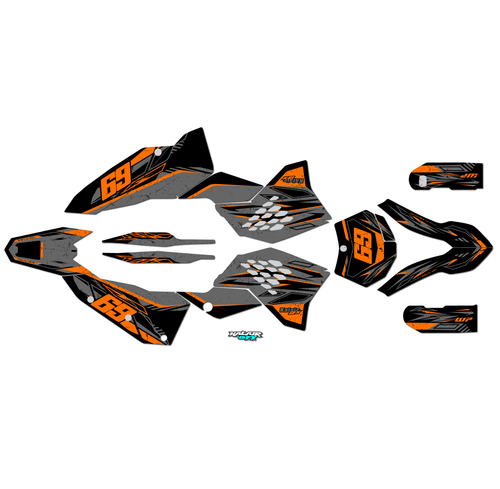 Graphics Kit for Ktm 125SX (2007) Guard Series