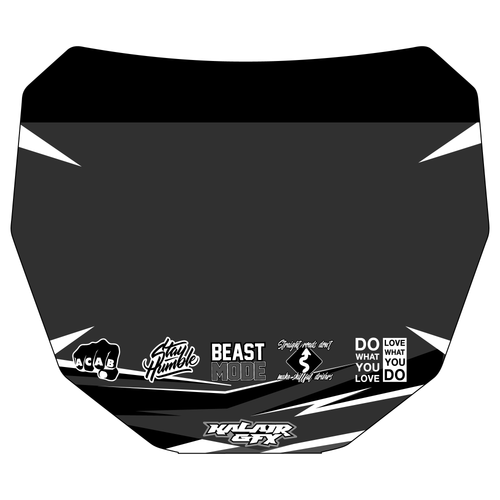 ODI Number Plate Decal Design 1