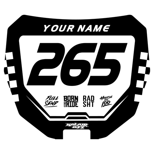 ODI Number Plate Decal Design 2