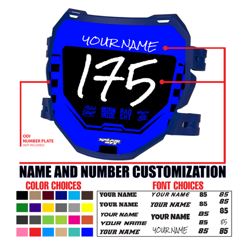 ODI Number Plate Decal Design 2