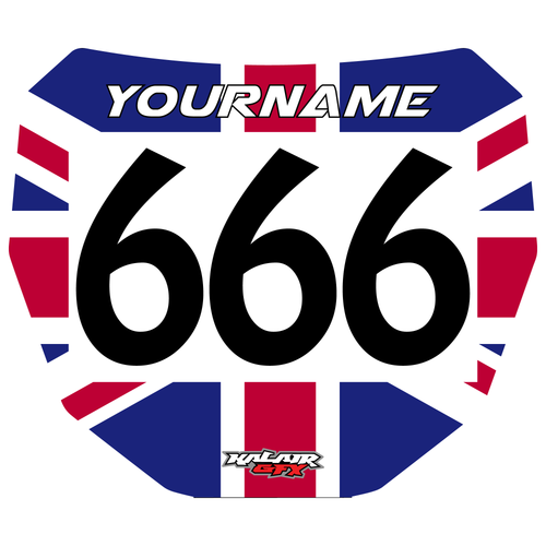 ODI Number Plate Decal Design 6