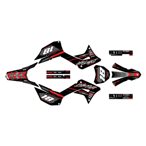 Graphics Kit for Honda CRF250F (2019-2025) Rebel Series