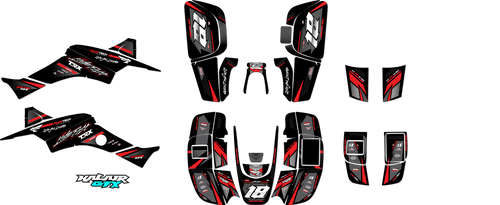 Graphics Kit for Honda TRX400EX (1999-2004) Rebel Series