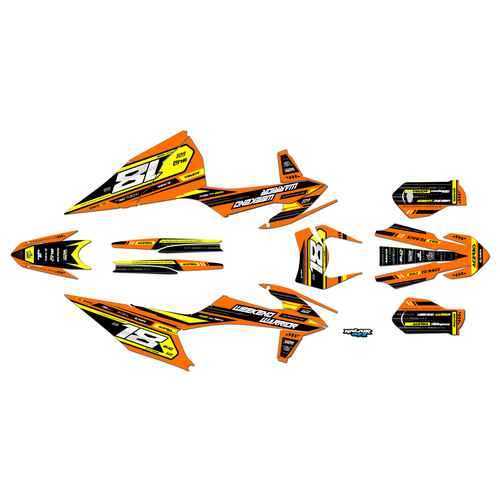 Graphics Kit for Ktm 450 EXC-F (2020-2023) Warrior Series
