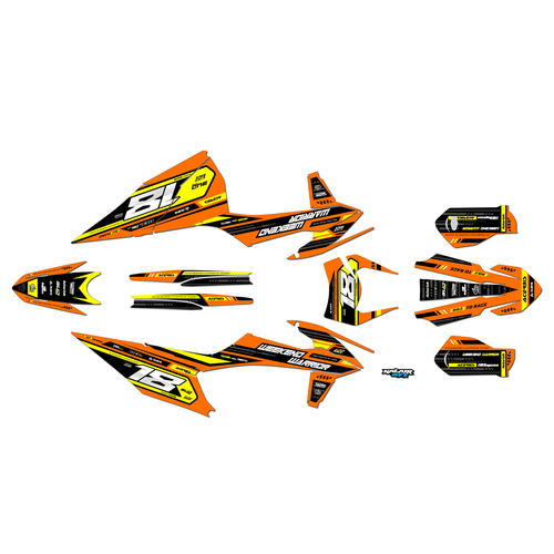 Graphics Kit for Ktm 150 XCW (2020-2023) Warrior Series