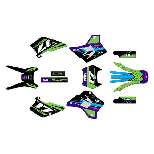 Graphics Kit for Kawasaki KDX200 (1995-2008) Axis Series