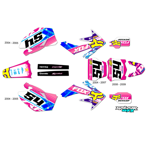 Graphics Kit for Honda CRF250R (2004-2009) Split Series