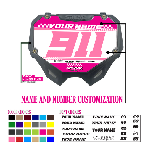 StacyC Number Plate Decal Design 4