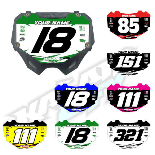 STACYC Number Plate Decal Design1