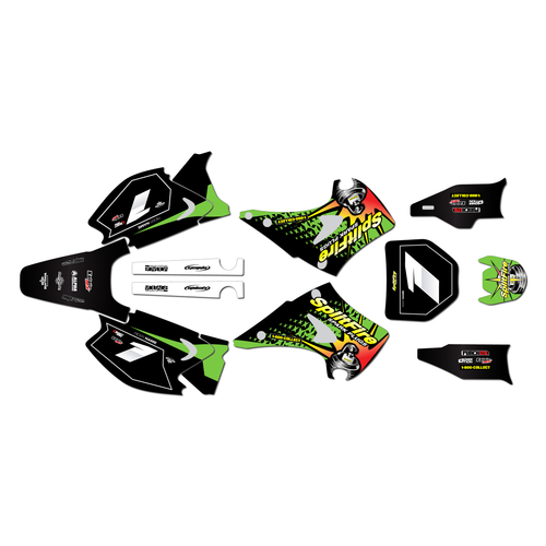 Graphics Kit for Kawasaki KX250 (2003-2008) Lancaster Series