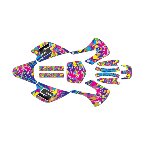 Graphics Kit for Kawasaki KX85 (2001-2013) Retro Series