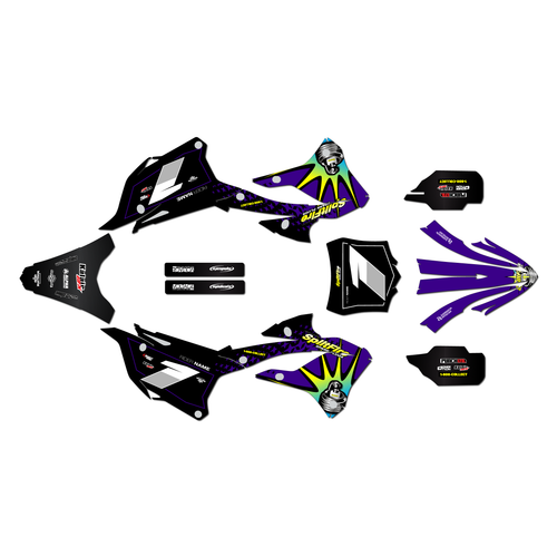 Graphics Kit for Kawasaki KX85 (2022-2025) Lancaster Series