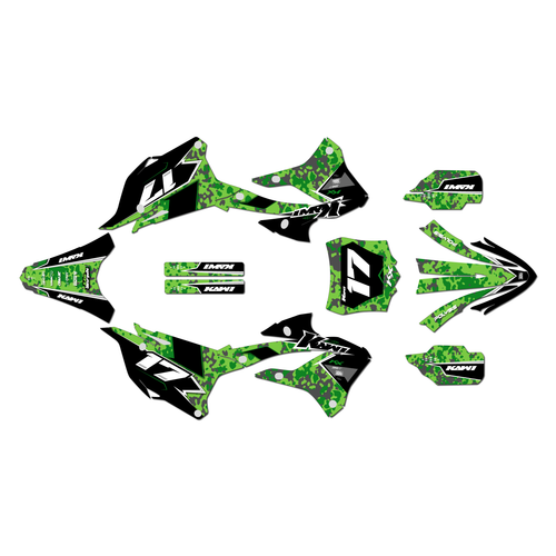Graphics Kit for Kawasaki KX85 (2022-2025) Warfare Series