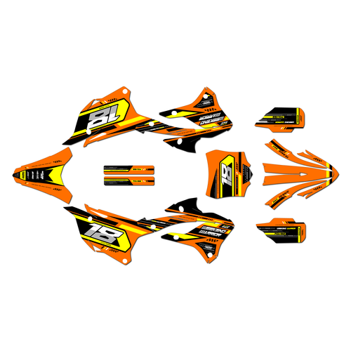 Graphics Kit for Kawasaki KX112 (2022-2025) Warrior Series