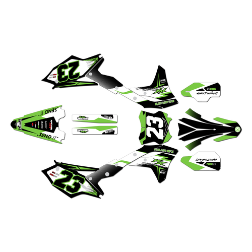 Graphics Kit for Kawasaki KX250F (2017-2020) Evader Series