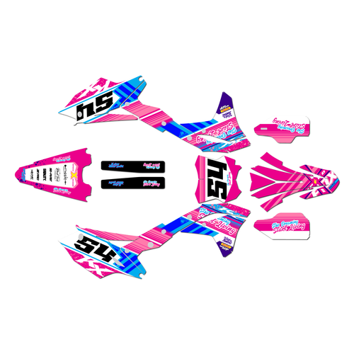 Graphics Kit for Kawasaki KX250F (2017-2020) Split Series