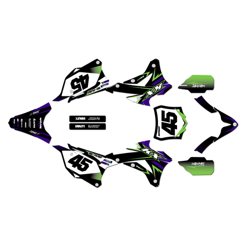 Graphics Kit for Kawasaki KX100 (2014-2021) Division Series