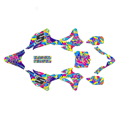 Graphics Kit for Kawasaki KX100 (2014-2021) Retro Series