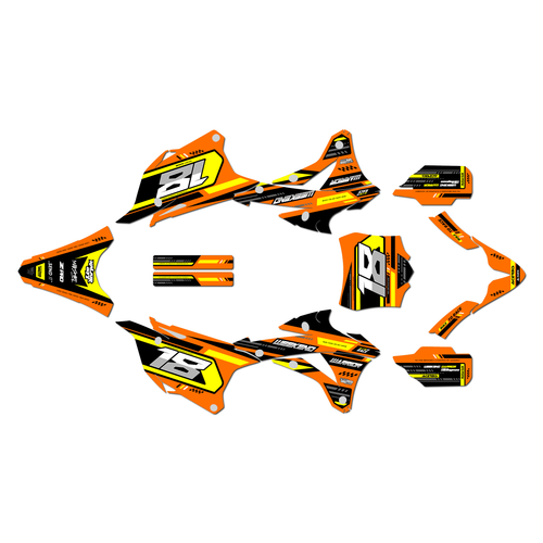 Graphics Kit for Kawasaki KX100 (2014-2021) Warrior Series