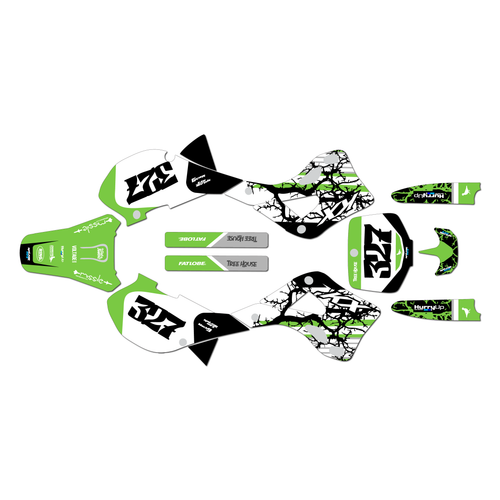 Graphics Kit for Kawasaki KX125 (1999-2002) Rail Series