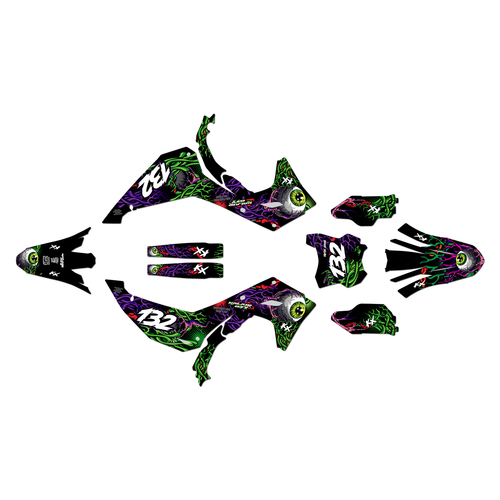 Graphics Kit for Kawasaki KX250X (2025-2026) Core Series