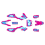 yamaha yz65 graphics kit 2018-2026 lethal series magenta