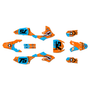 yamaha yz65 graphics kit 2018-2026 predator series orange