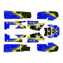 yamaha banshee350 graphics kit 1987-2012 fracture series blue