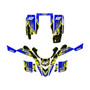 yamaha yfs200 graphics kit 1988-2006 fracture series blue