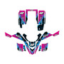 yamaha yfs200 graphics kit 1988-2006 fracture series magenta