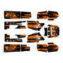 yamaha banshee350 graphics kit 1987-2012 lethal series orange-shift