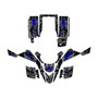 yamaha yfs200 graphics kit 1988-2006 invasion series blue-shift