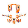 yamaha yfs200 graphics kit 1988-2006 lethal series orange