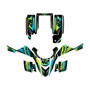 yamaha yfs200 graphics kit 1988-2006 lethal series lime